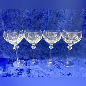 Vintage Waterford Crystal Clear Cocktail Champagne CRYSTAL glasses